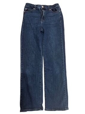 Quince Women’s Size 29 Stretch High Rise Straight Dark Denim